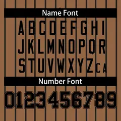 Brown Black Stripe Full Button Baseball Jersey 4