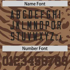 Brown Brown-Black Zebra Stripes Football Jersey 4