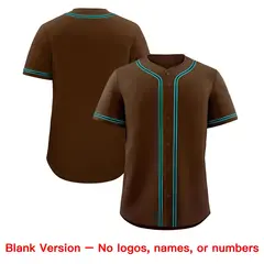 Brown Classic Baseball Jersey Moisture-Wicking Team Uniform 8