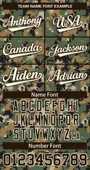 Brown Cream Camo Varsity Letterman Bomber Jacket 5