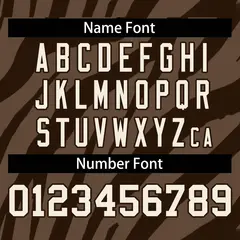 Brown Cream Tiger Stripes Graffiti Pattern Varsity Bomber Jacket 6