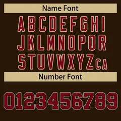 Brown Crimson-Black Classic Style Hockey Jersey 4