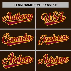Brown Crimson-Gold Varsity Full-Snap Letterman Jacket 5
