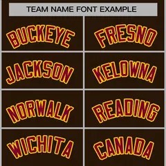 Brown Crimson-Gold Varsity Full-Snap Letterman Jacket 5