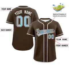 Brown Demiboy Pride Month Classic Authentic Baseball Jersey 2