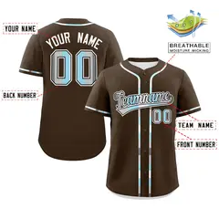 Brown Demiboy Pride Month Classic Authentic Baseball Jersey 2
