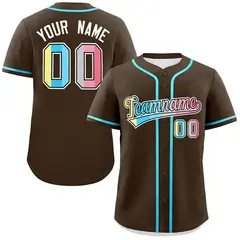 Brown Genderflux Pride Month Classic Baseball Jersey
