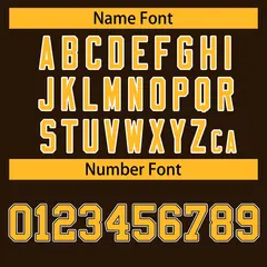 Brown Gold Black-White Classic Hockey Jersey 4