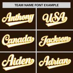 Brown Gold Color Block Varsity Full-Snap Letterman Baseball Jacket 3