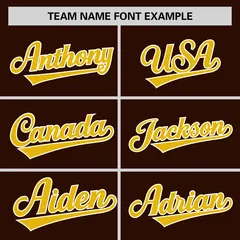 Brown Gold-Cream Raglan Sleeves Authentic Baseball Jersey 3