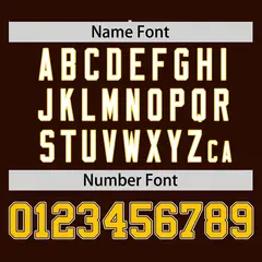 Brown Gold Half Stripe Authentic Baseball Jersey 4