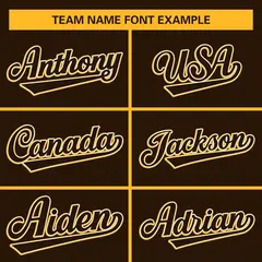 Brown Gold Raglan Full-Snap Varsity Letterman Baseball Jacket 5