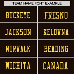 Brown Gold Sequin Lettering Football Jersey 3