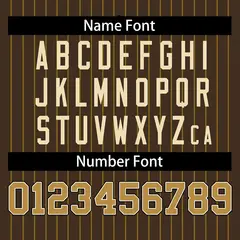 Brown Gold Stripe Full Button Authentic Baseball Jersey 4
