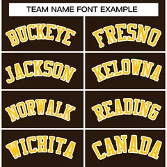 Brown Gold-White Varsity Full-Snap Letterman Jacket 3