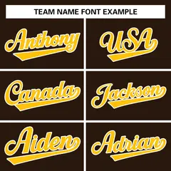 Brown Gold-White Varsity Full-Snap Letterman Jacket 3