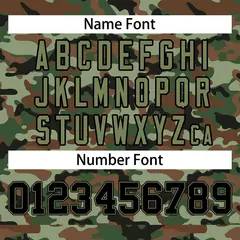 Brown Green-Black Camo Sleeveless Authentic Baseball Jersey 3