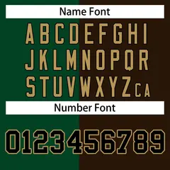 Brown Green-Black Two Tone Split Varsity Full-Snap Letterman Jacket 6
