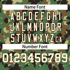 Brown Green-Cream Camo Sleeveless Baseball Jersey 3