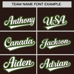 Brown Green Floral Gradient Full Button Baseball Jersey 3