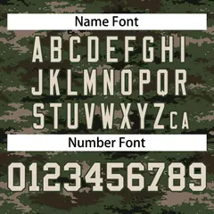 Brown Green-Khaki Camo Sleeveless Baseball Jersey 3