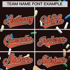 Brown Ice Cream Cone Graffiti Full-Snap Varsity Letterman Jacket 3