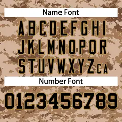 Brown Khaki Camo Sleeveless Baseball Jersey 3