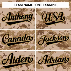 Brown Khaki Camo Sleeveless Baseball Jersey 4