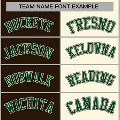 Brown Khaki-Green Two Tone Split Varsity Letterman Jacket 5