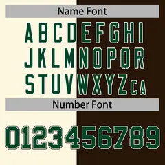 Brown Khaki-Green Two Tone Split Varsity Letterman Jacket 6