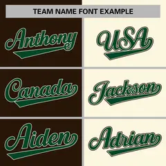 Brown Khaki-Green Two Tone Split Varsity Letterman Jacket 5