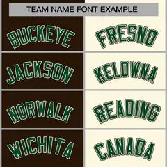 Brown Khaki-Green Two Tone Split Varsity Letterman Jacket 5