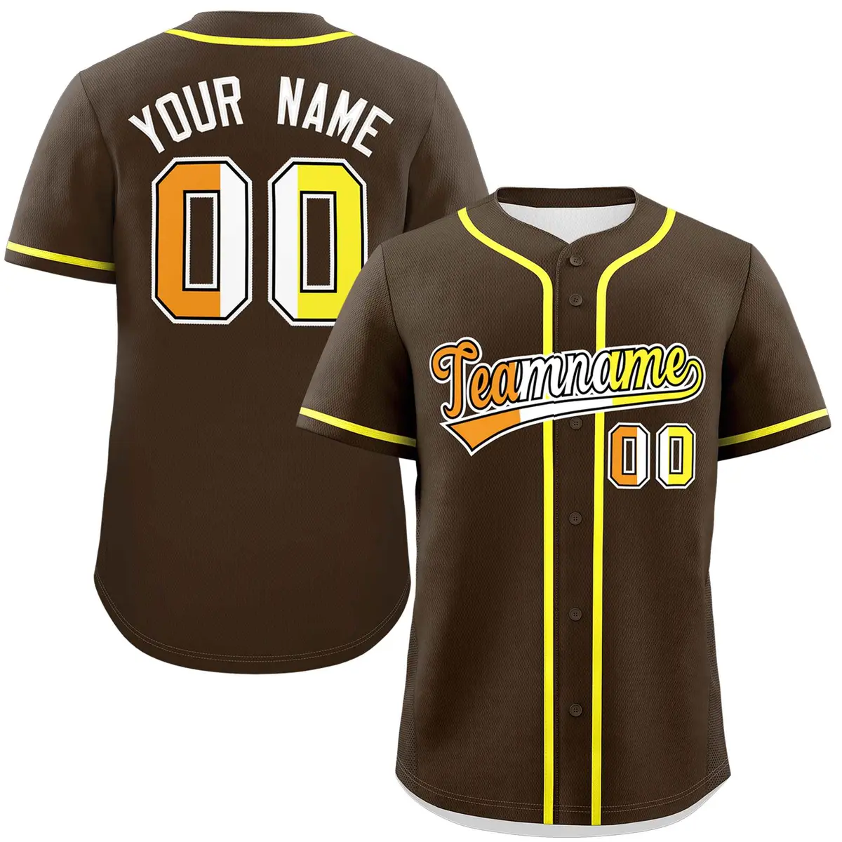 Brown Maverique Pride Month Baseball Jersey