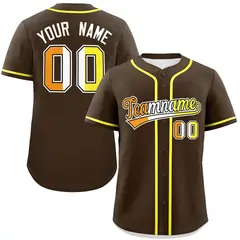 Brown Maverique Pride Month Baseball Jersey