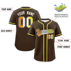 Brown Maverique Pride Month Baseball Jersey 2