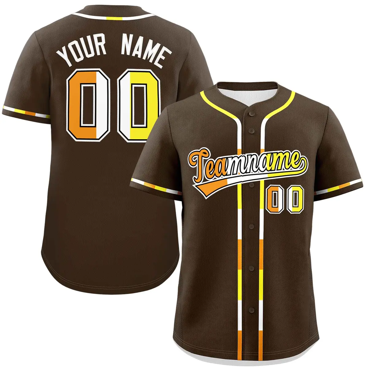 Brown Maverique Pride Month Baseball Jersey