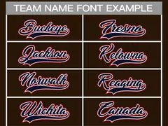 Brown Navy White-Red Classic Hockey Jersey 3