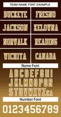 Brown Old Gold-Cream Gradient Fashion Football Jersey 3