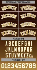 Brown Old Gold-Cream Gradient Stripe Baseball Jersey 3