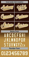 Brown Old Gold-Cream Gradient Stripe Baseball Jersey 3