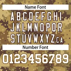 Brown Old Gold-White Camo Sleeveless Baseball Jersey 3