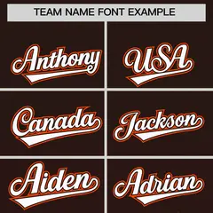 Brown Orange Floral Gradient Full Button Baseball Jersey 3