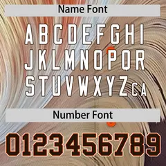 Brown Orange Fluid Feather Graffiti Baseball Jersey 4