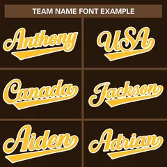 Brown Orange-Gold Flame Graffiti Bomber Varsity Full-Snap Jacket 5