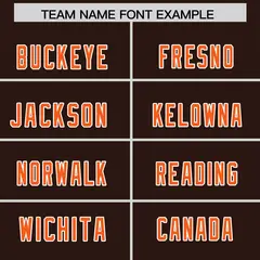 Brown Orange Side Stripe Authentic Football Jersey 3