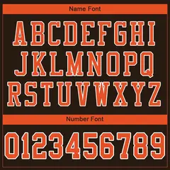 Brown Orange-White Classic Mesh Football Jersey 3