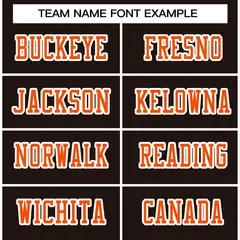 Brown Orange-White Classic Style Authentic Football Jersey 3