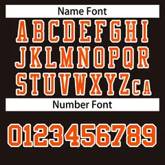 Brown Orange-White Classic Style Authentic Football Jersey 4