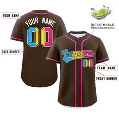Brown Pansexuality Pride Month Baseball Jersey 2