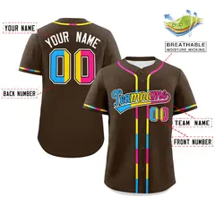 Brown Pansexuality Pride Month Baseball Jersey 2